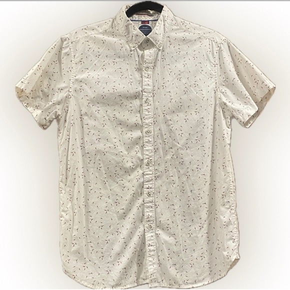 Denim & Flower Other - Denim & Flower Ricky Singh Men's Short Sleeve Button Up Shirt Size S Slim Fit